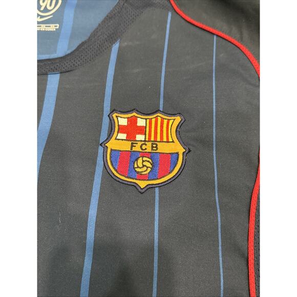 Barcelona Away football shirt 2004 Soccer Nike MARQUEZ Jersey Trikot Mens Sz XL - Picture 4 of 12